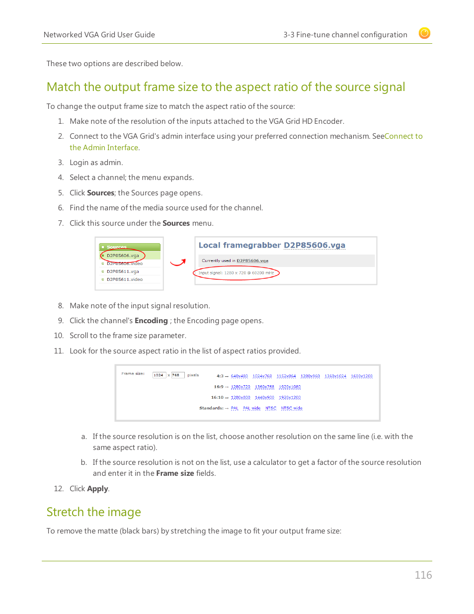 Stretch the image | Epiphan Networked VGA Grid User Manual | Page 128 / 306