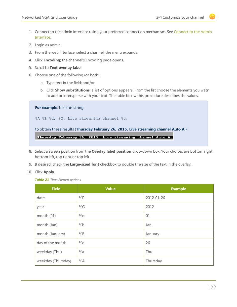 Epiphan Networked VGA Grid User Manual | Page 134 / 306