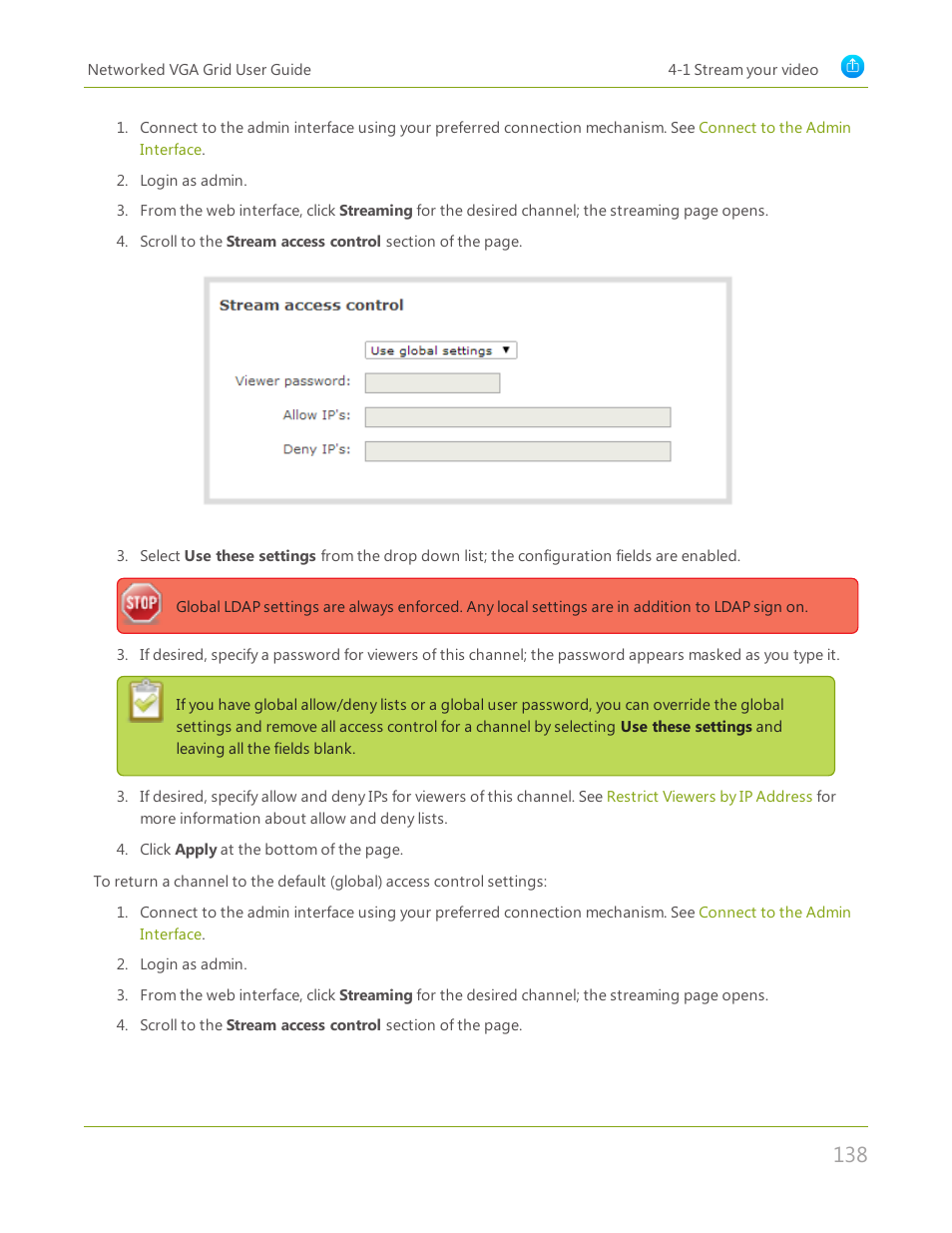 Epiphan Networked VGA Grid User Manual | Page 150 / 306