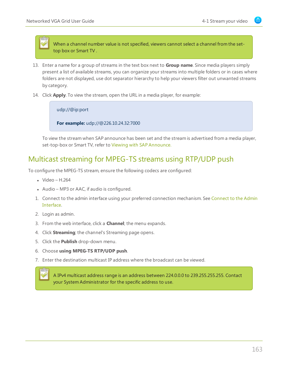 Epiphan Networked VGA Grid User Manual | Page 175 / 306