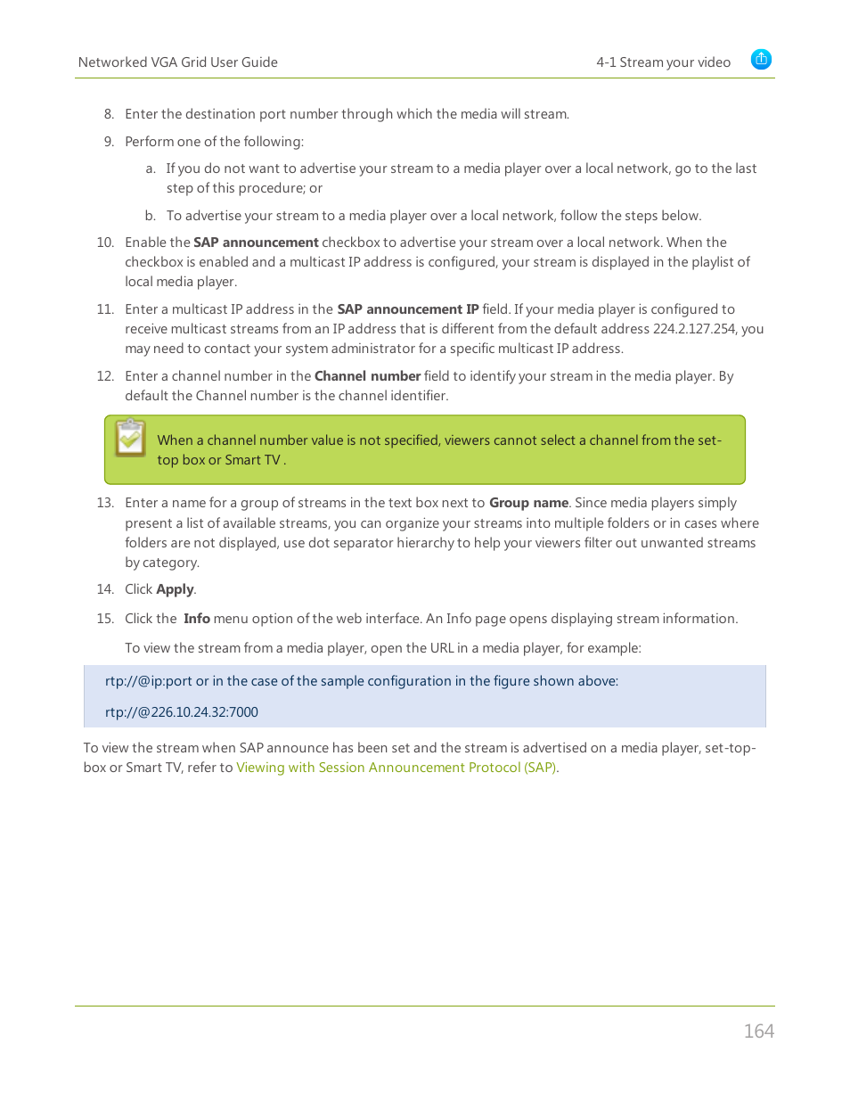 Epiphan Networked VGA Grid User Manual | Page 176 / 306