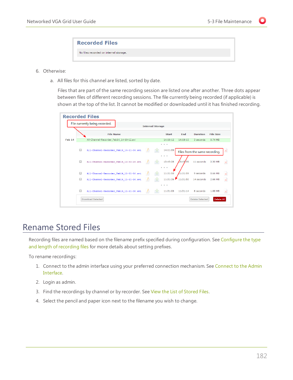 Rename stored files | Epiphan Networked VGA Grid User Manual | Page 194 / 306