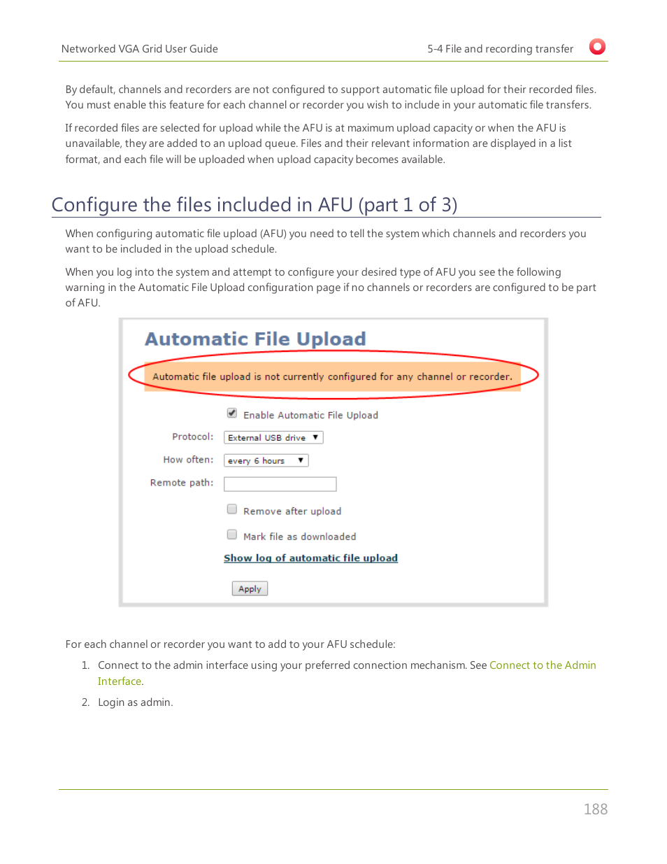 Configure the files included in afu (part 1 of 3) | Epiphan Networked VGA Grid User Manual | Page 200 / 306