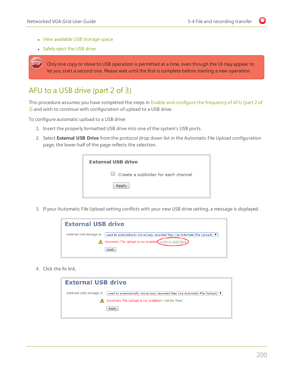 Afu to a usb drive (part 2 of 3) | Epiphan Networked VGA Grid User Manual | Page 212 / 306