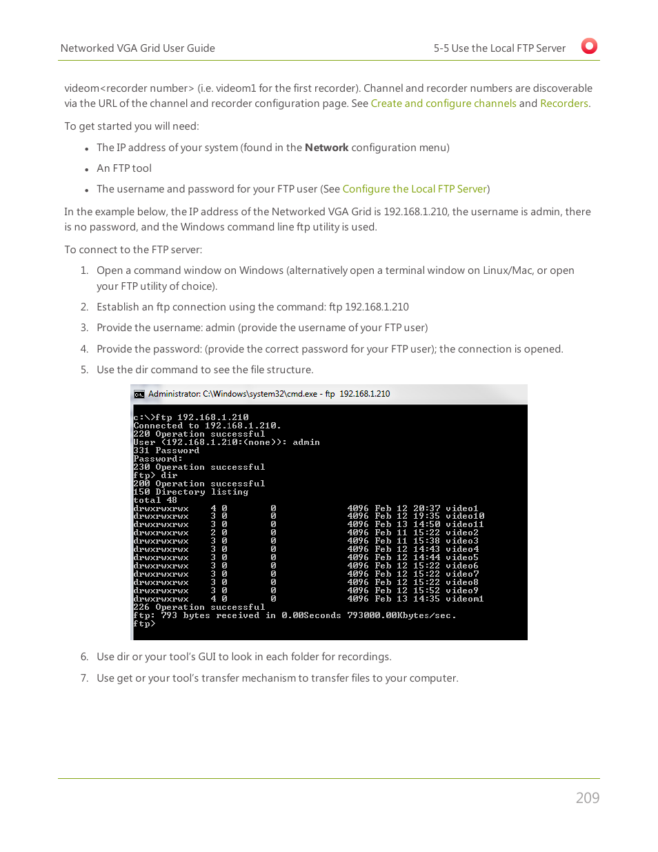 Epiphan Networked VGA Grid User Manual | Page 221 / 306