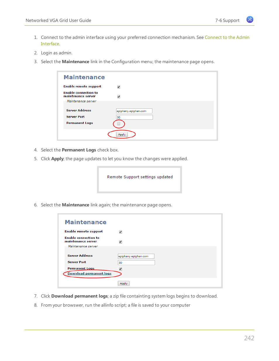 Epiphan Networked VGA Grid User Manual | Page 254 / 306