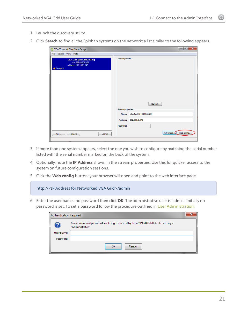 Epiphan Networked VGA Grid User Manual | Page 33 / 306