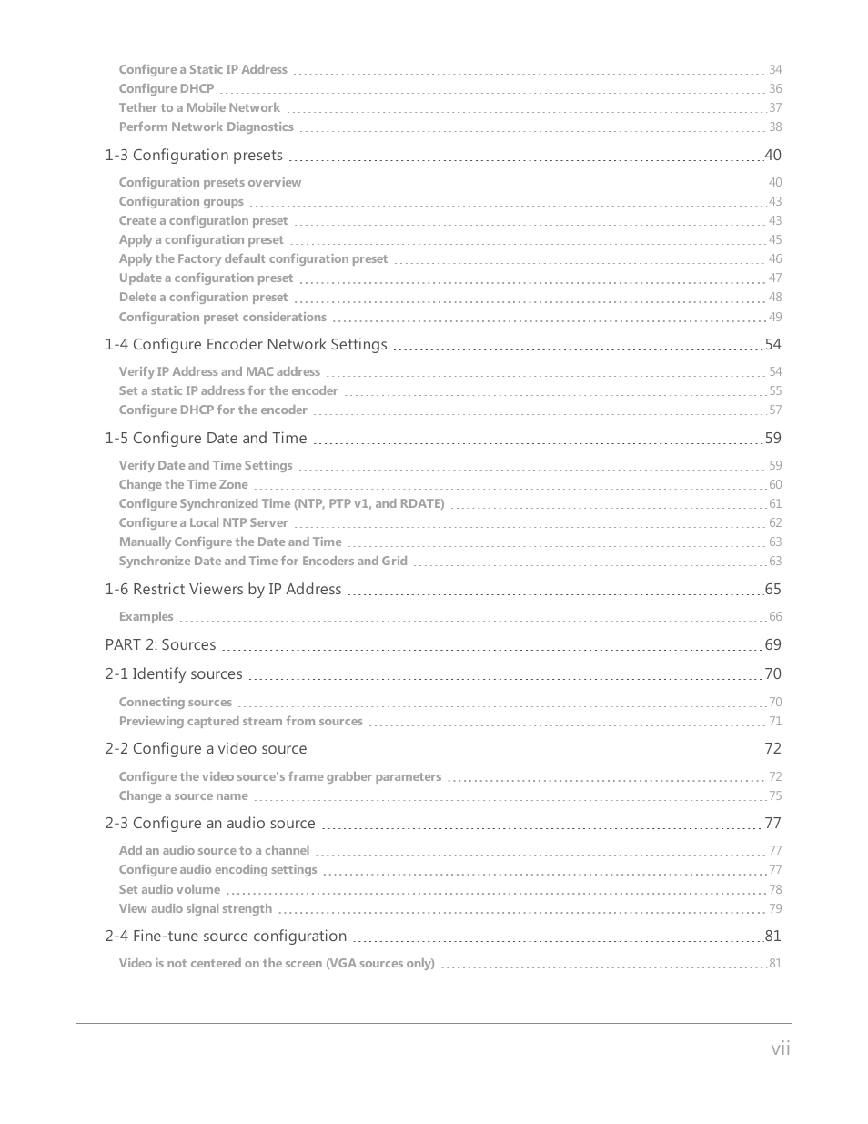 Epiphan Networked VGA Grid User Manual | Page 8 / 306