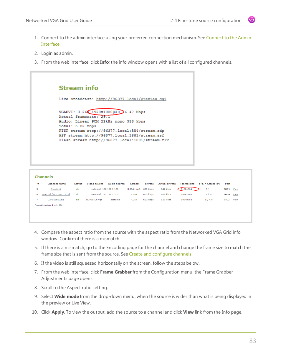 Epiphan Networked VGA Grid User Manual | Page 95 / 306