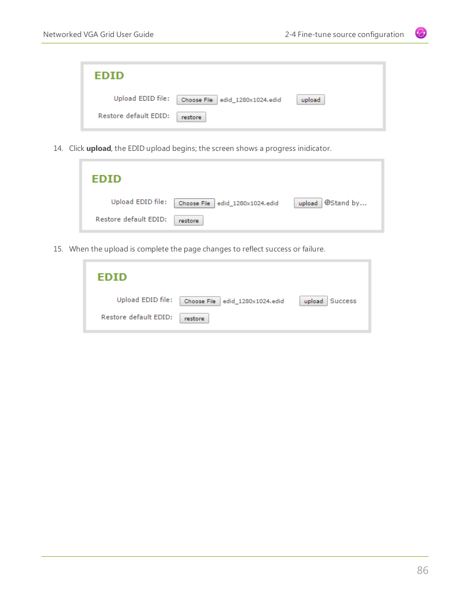 Epiphan Networked VGA Grid User Manual | Page 98 / 306