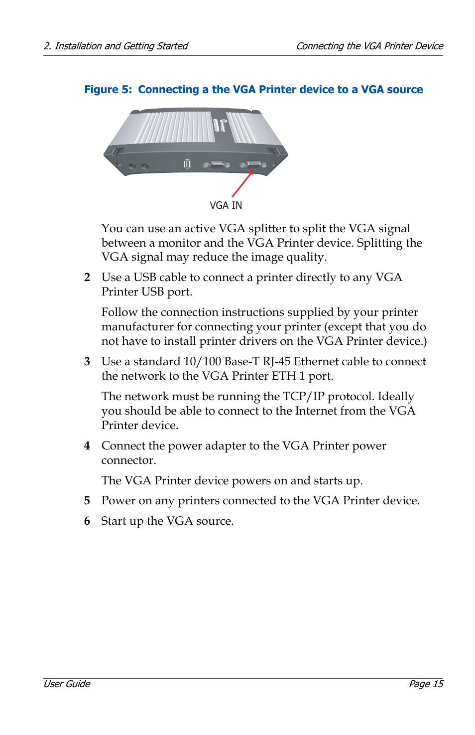 Epiphan VGA Printer User Manual | Page 15 / 86