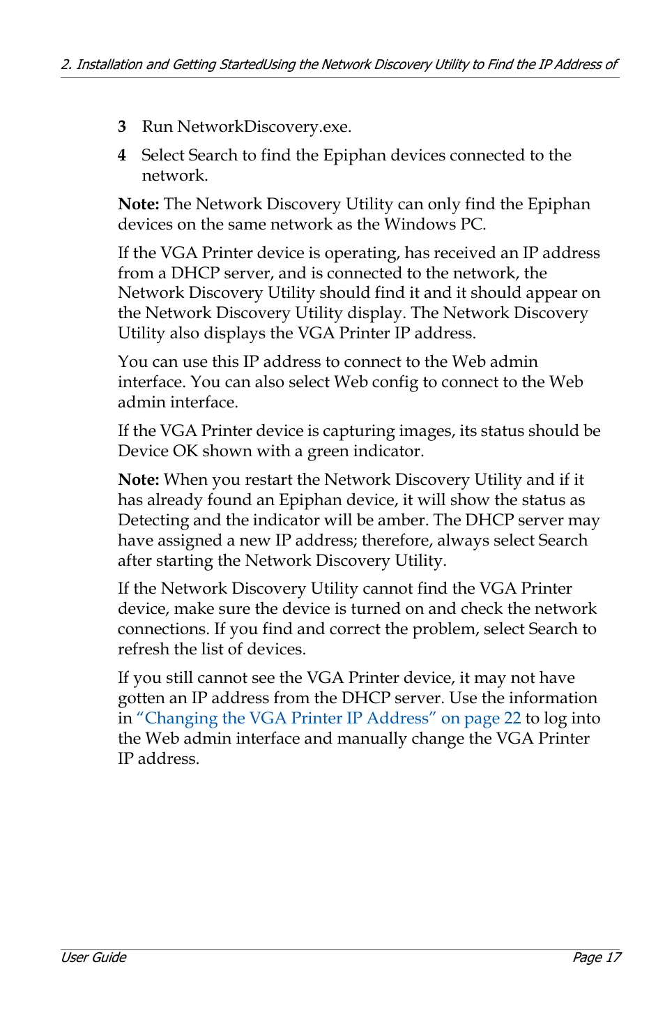 Epiphan VGA Printer User Manual | Page 17 / 86