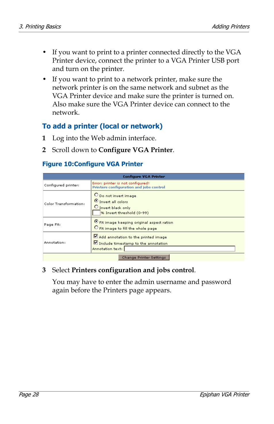 Epiphan VGA Printer User Manual | Page 28 / 86