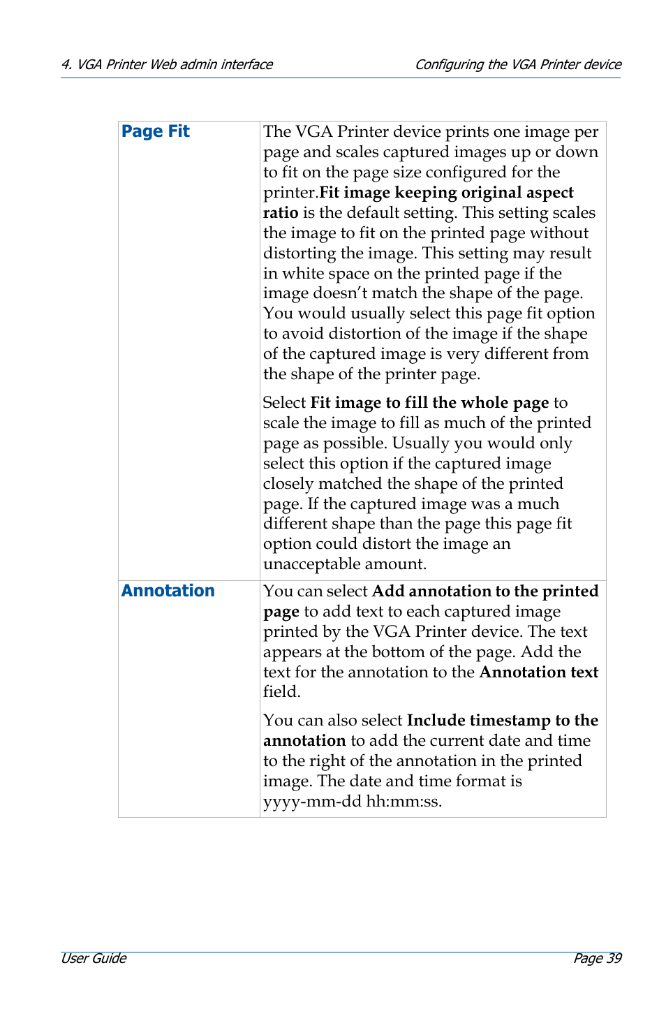 Epiphan VGA Printer User Manual | Page 39 / 86