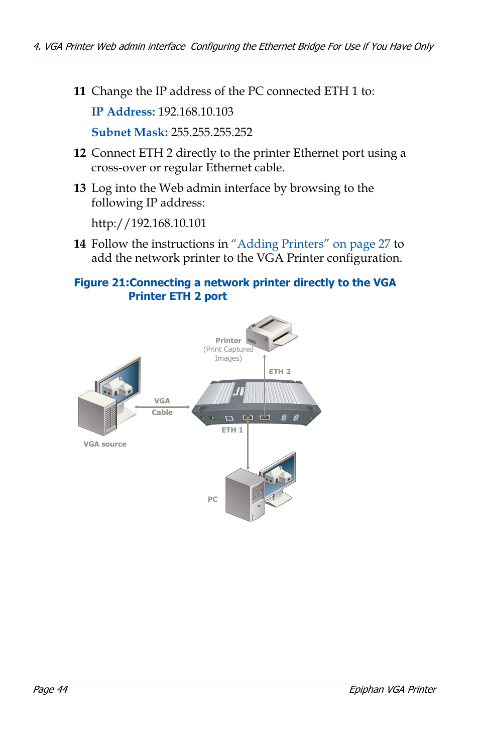 Epiphan VGA Printer User Manual | Page 44 / 86