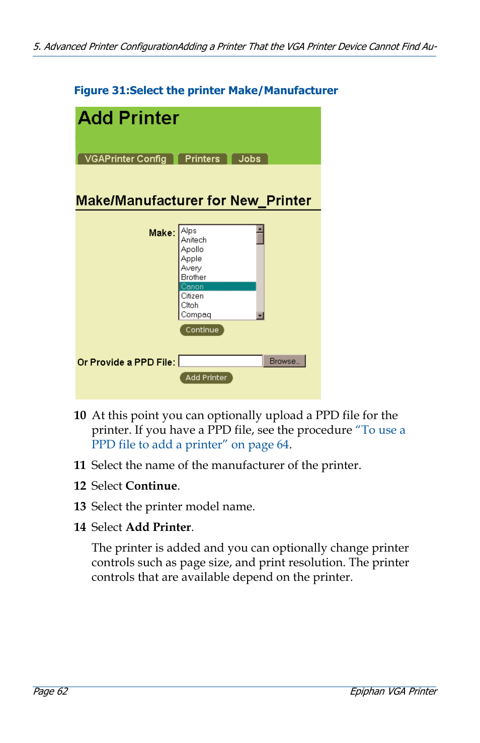 Epiphan VGA Printer User Manual | Page 62 / 86
