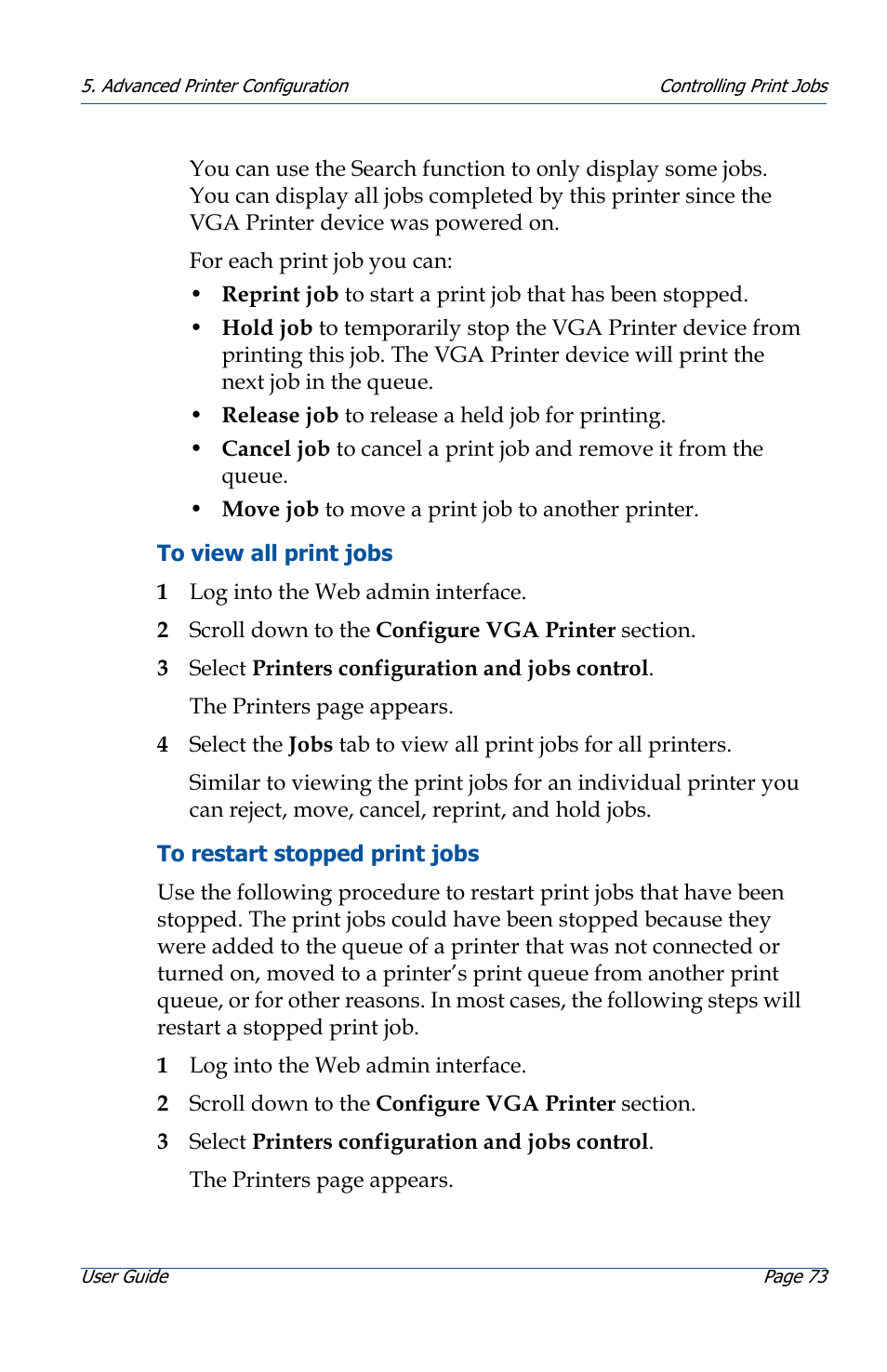 Epiphan VGA Printer User Manual | Page 73 / 86