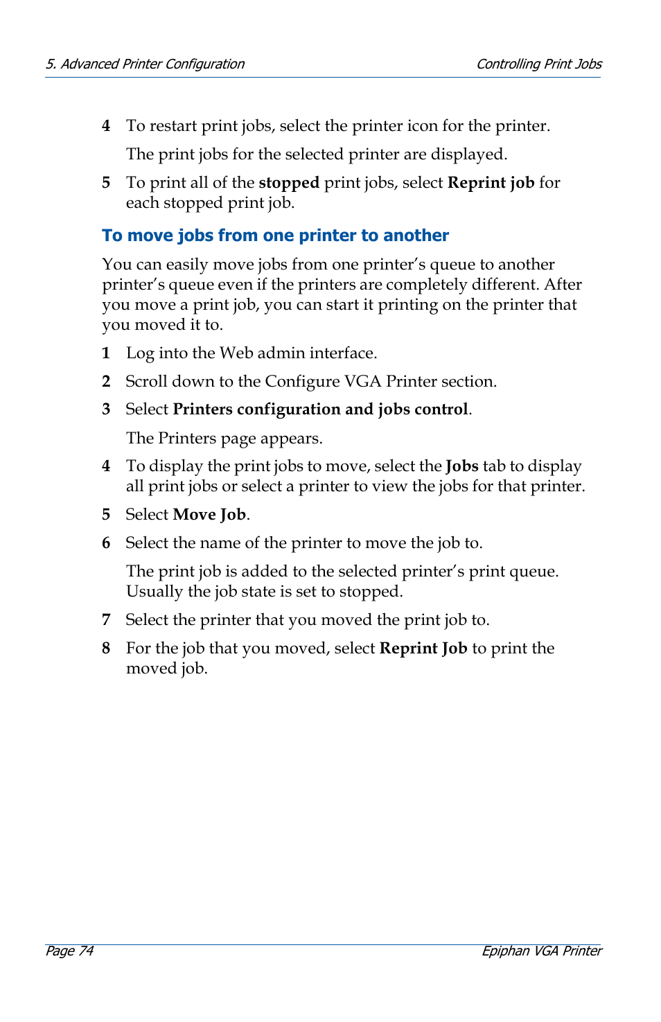 Epiphan VGA Printer User Manual | Page 74 / 86