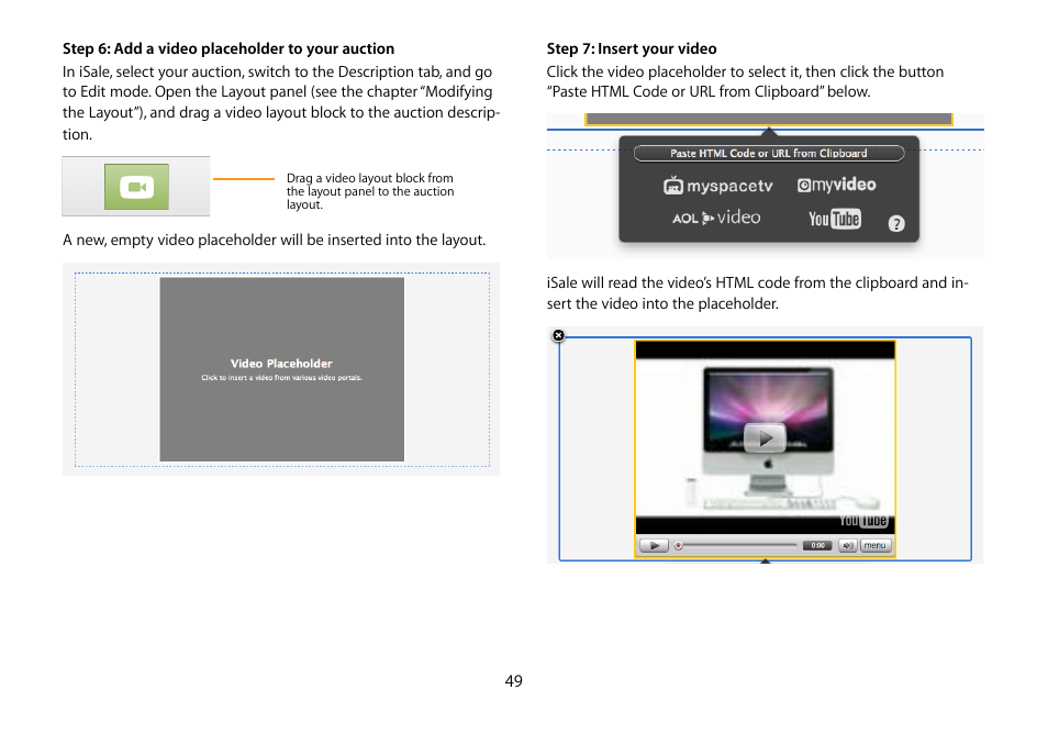equinux iSale 5.9.7 User Manual | Page 49 / 92