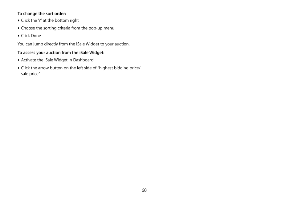 equinux iSale 5.9.7 User Manual | Page 60 / 92