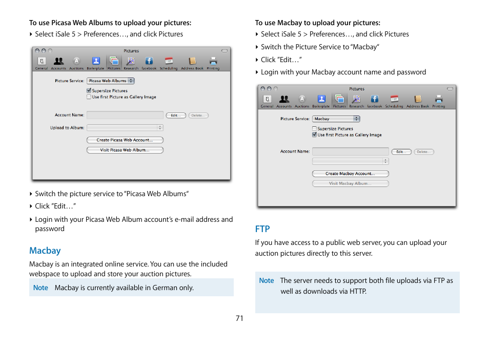 equinux iSale 5.9.7 User Manual | Page 71 / 92