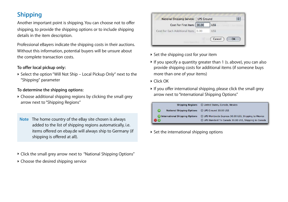 Shipping | equinux iSale express 1.2.9 User Manual | Page 19 / 43