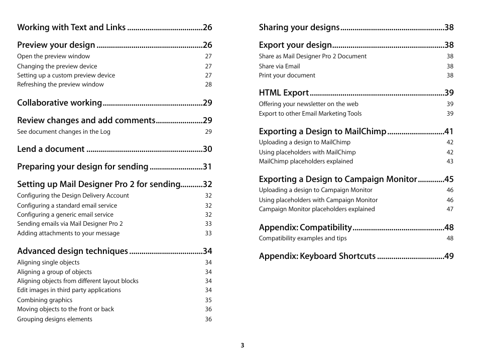 equinux Mail Designer Pro 2 User Manual | Page 3 / 50