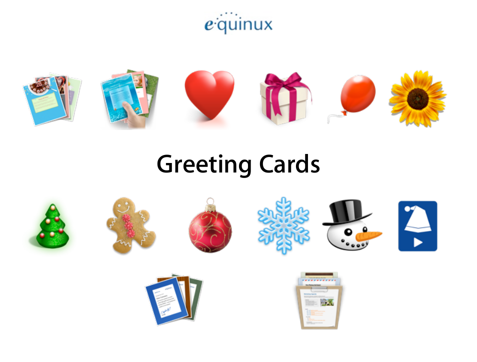 equinux Stationery Greeting Cards 2.21.0 User Manual | 13 pages