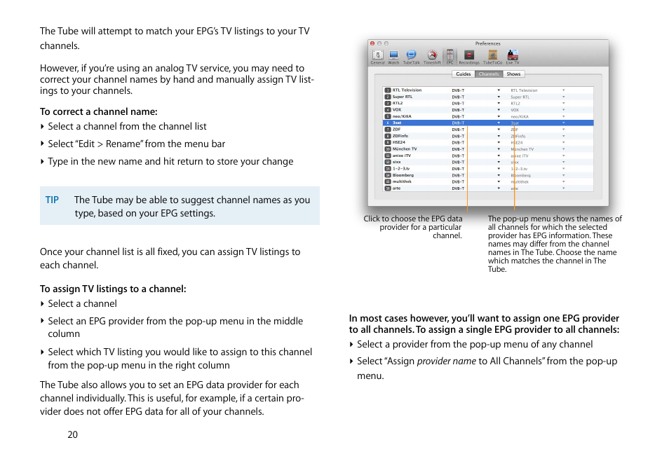 equinux The Tube 2.11.4 User Manual | Page 20 / 58