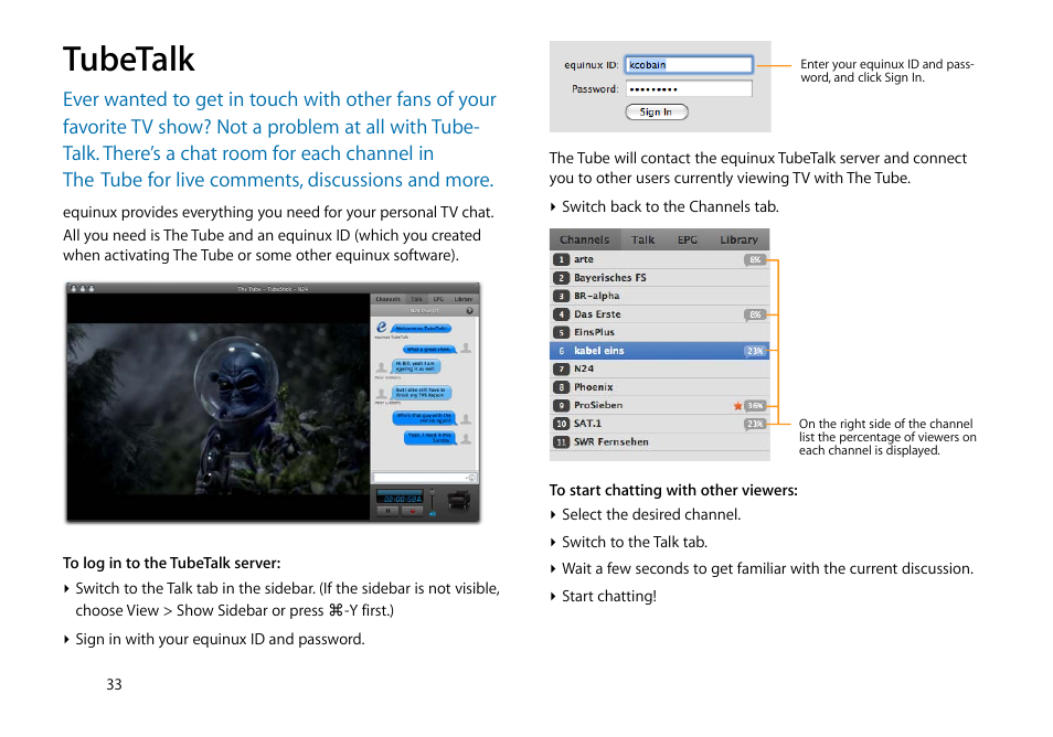 Tubetalk | equinux The Tube 2.11.4 User Manual | Page 33 / 58