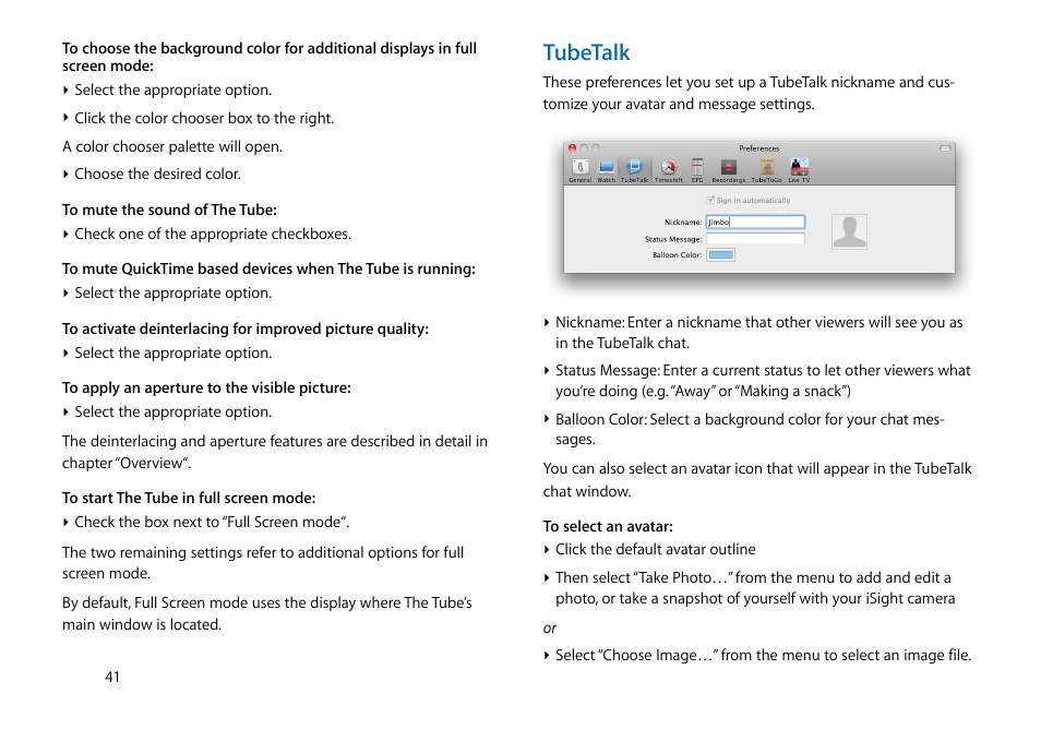 Tubetalk | equinux The Tube 2.11.4 User Manual | Page 41 / 58