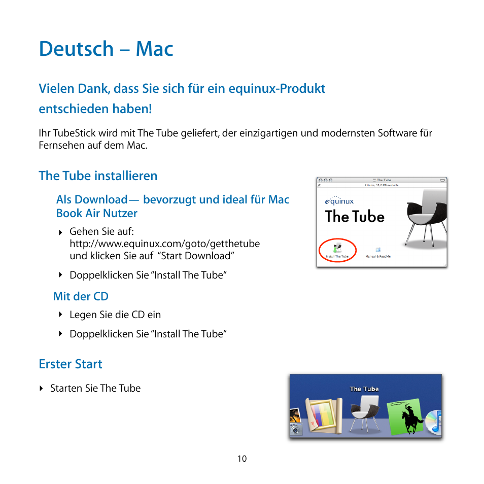 Deutsch – mac | equinux TubeStick User Manual | Page 10 / 24