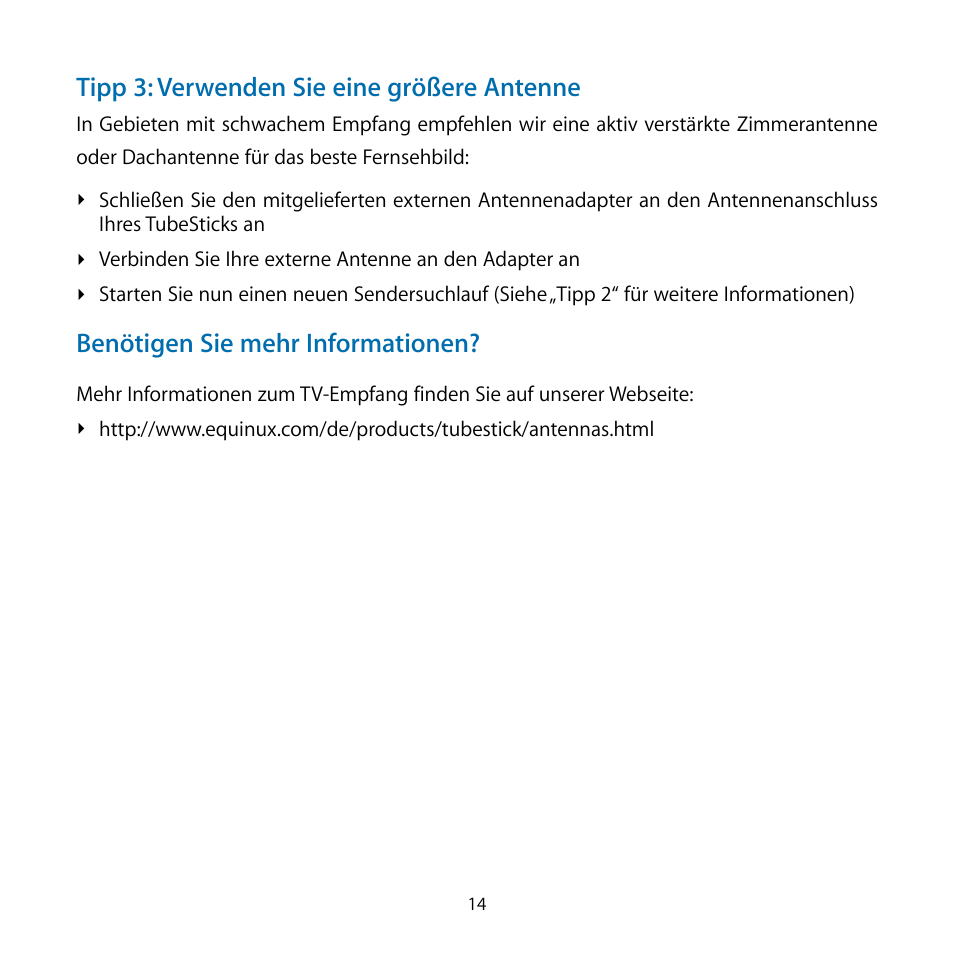 equinux TubeStick User Manual | Page 14 / 24