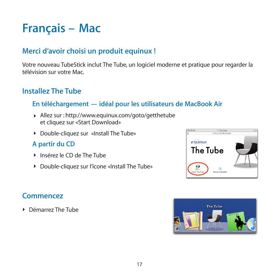 Français, Français – mac | equinux TubeStick User Manual | Page 17 / 24