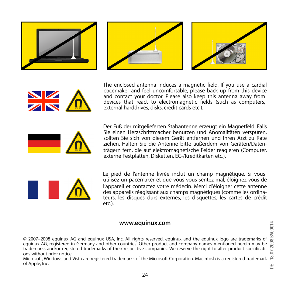 equinux TubeStick User Manual | Page 24 / 24