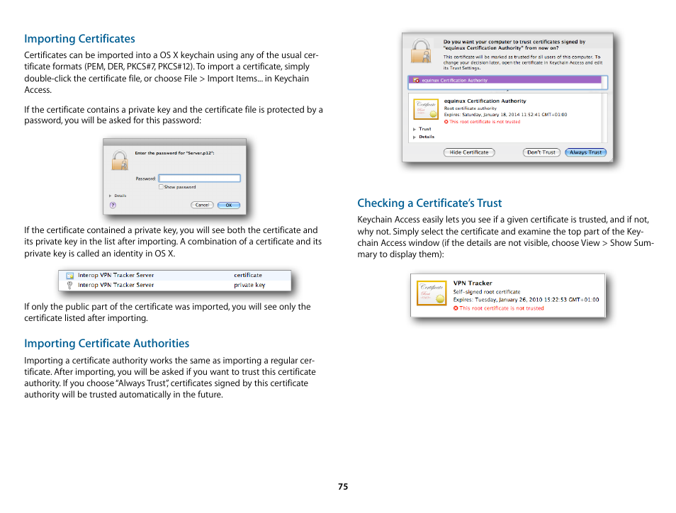 equinux VPN Tracker 8.1.1 User Manual | Page 75 / 83