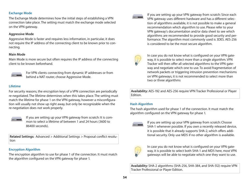 equinux VPN Tracker 6.4.6 User Manual | Page 54 / 78