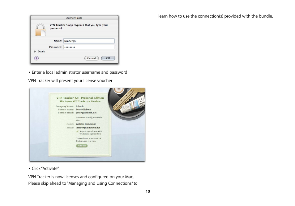 equinux VPN Tracker 5.4.4 User Manual | Page 10 / 47