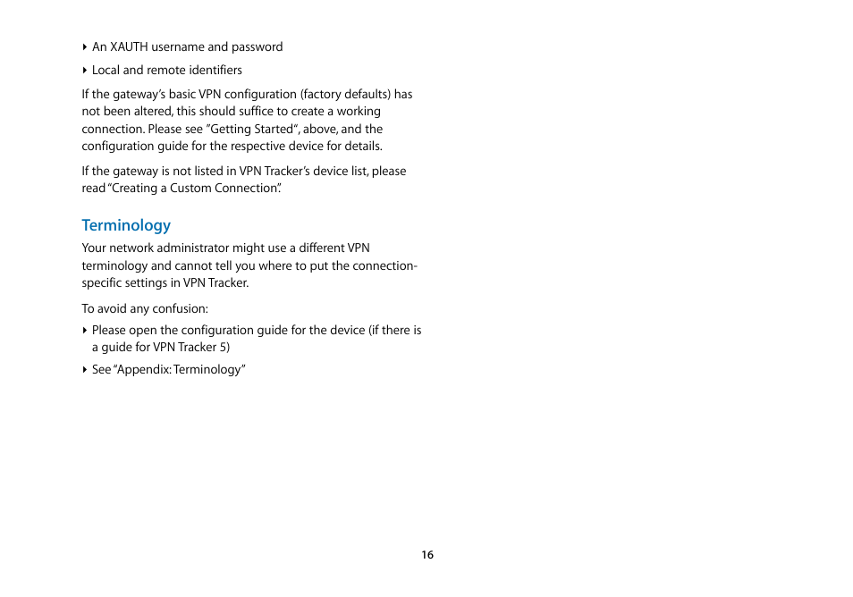 Terminology | equinux VPN Tracker 5.4.4 User Manual | Page 16 / 47