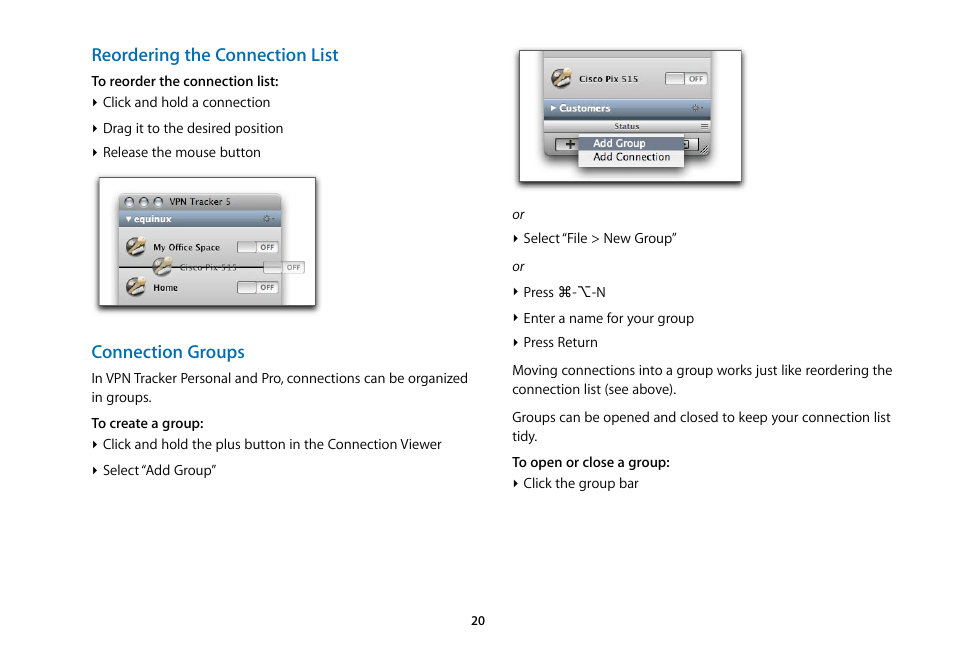 equinux VPN Tracker 5.4.4 User Manual | Page 20 / 47