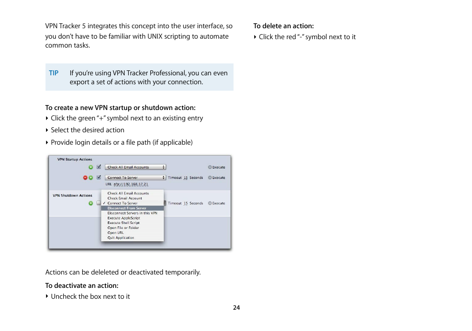 equinux VPN Tracker 5.4.4 User Manual | Page 24 / 47