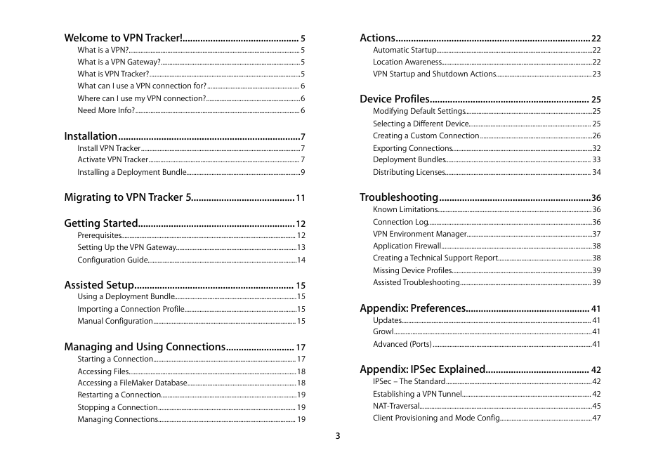 equinux VPN Tracker 5.4.4 User Manual | Page 3 / 47