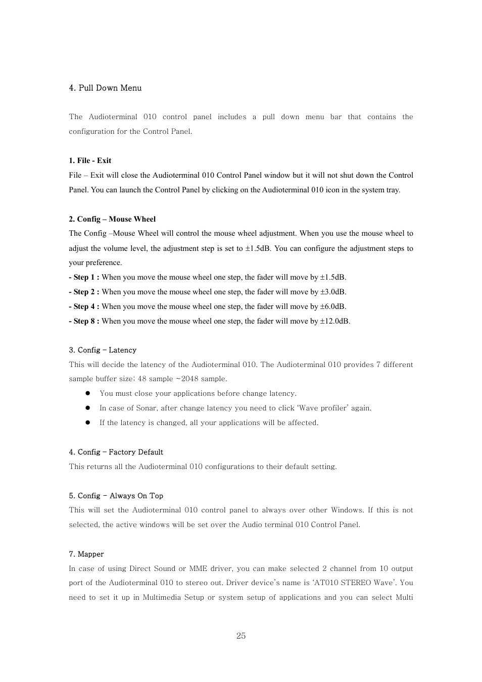 ESI Audioterminal 010 User Manual | Page 24 / 33
