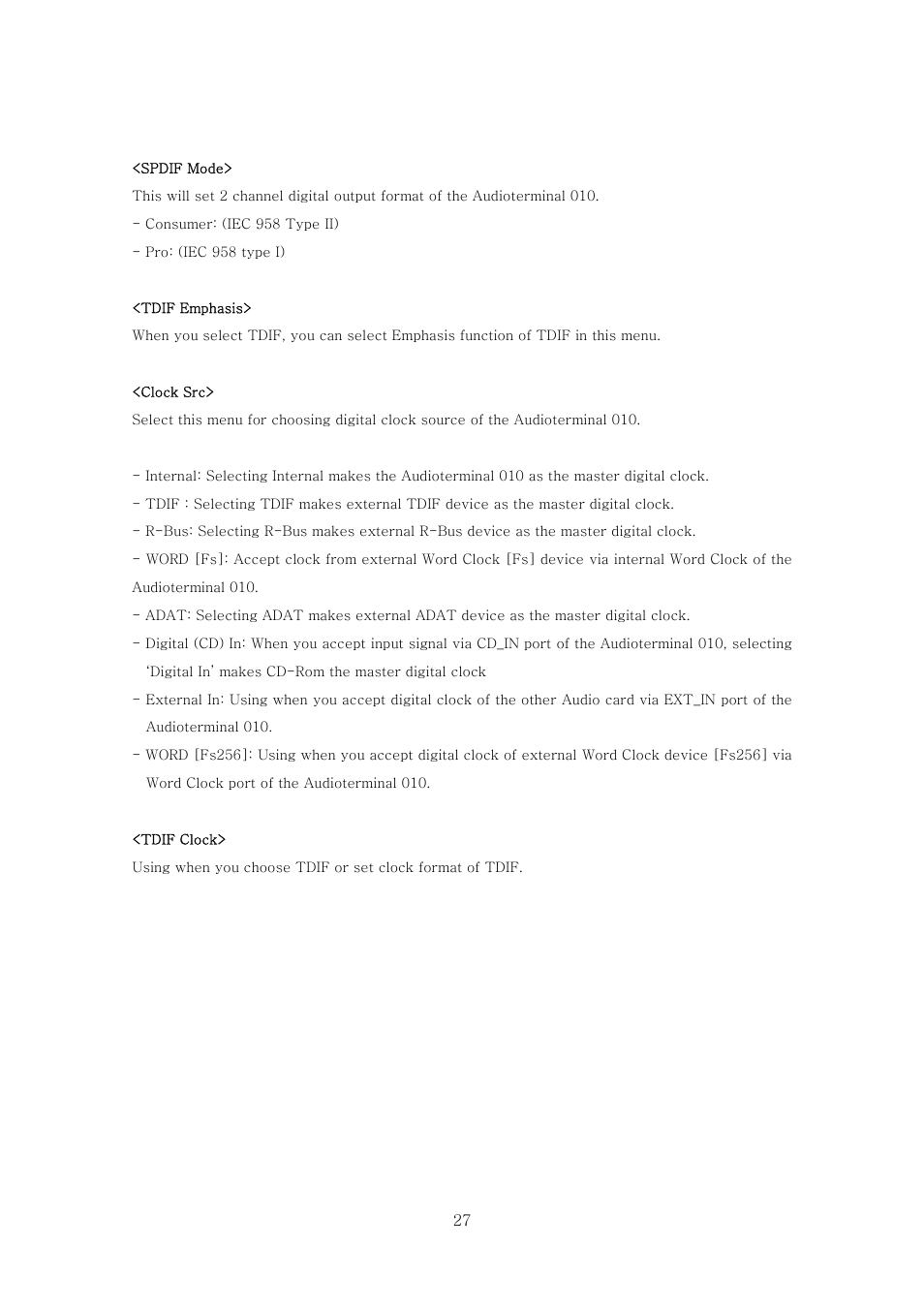 ESI Audioterminal 010 User Manual | Page 26 / 33
