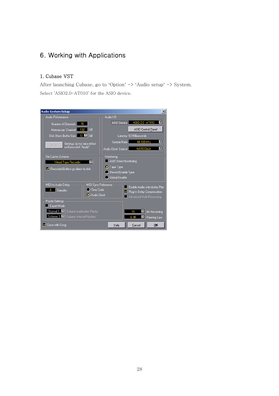Working with applications | ESI Audioterminal 010 User Manual | Page 27 / 33