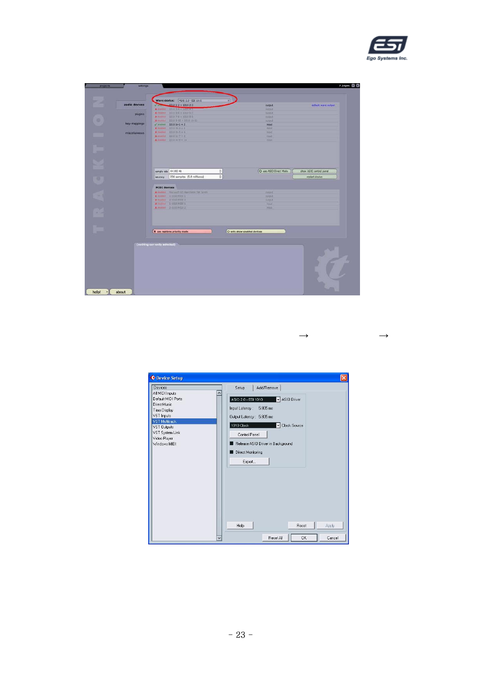 ESI ESP1010 User Manual | Page 23 / 30