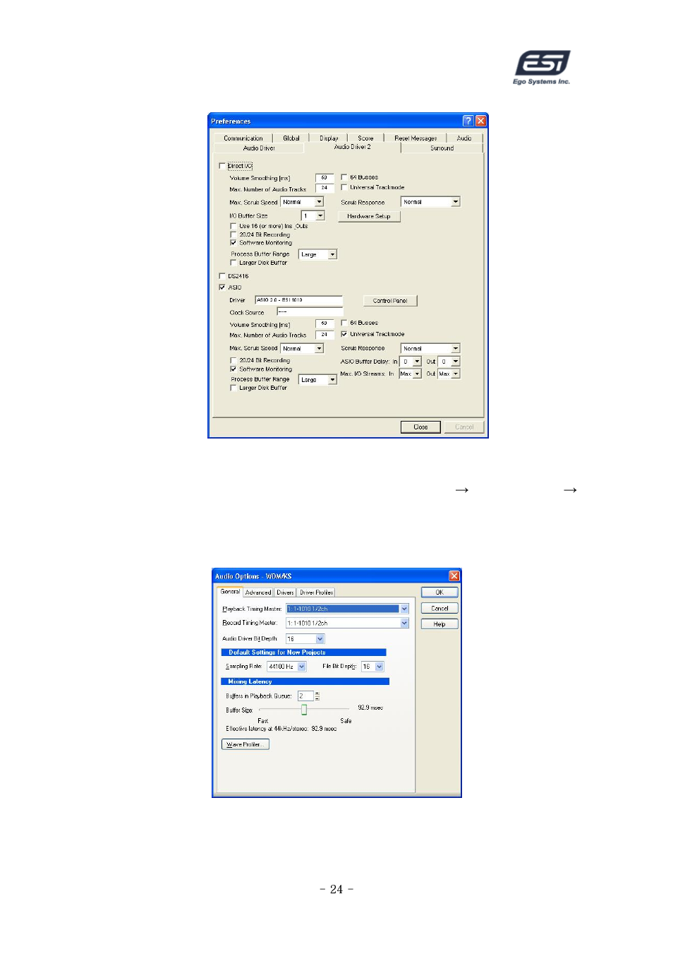 Sonar | ESI ESP1010 User Manual | Page 24 / 30