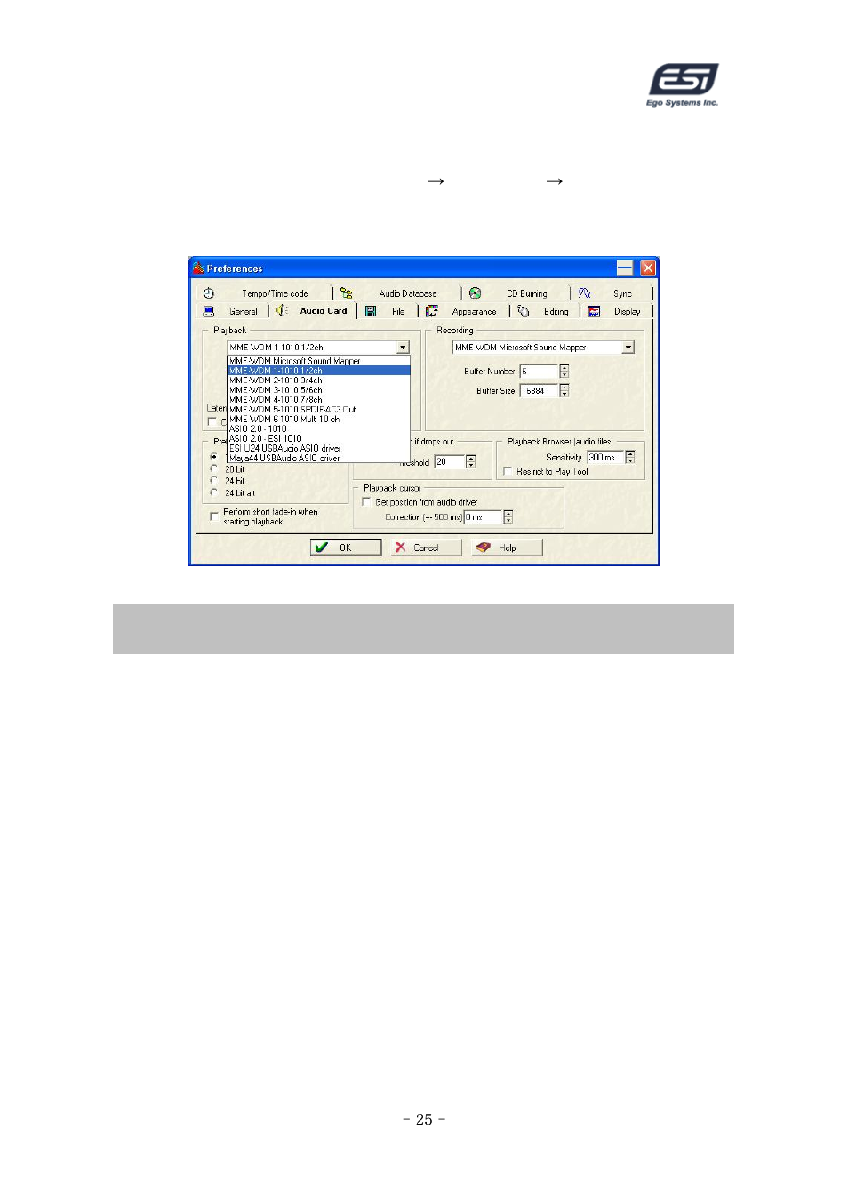 Wavelab 4.0, Directwire 3.0 | ESI ESP1010 User Manual | Page 25 / 30