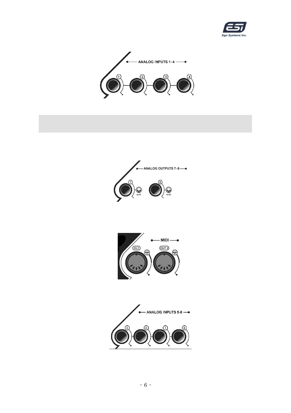 ESI ESP1010 User Manual | Page 6 / 30