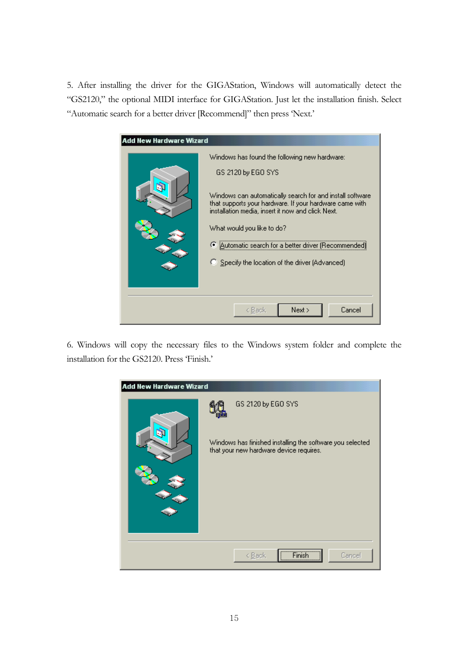 ESI GigaStation User Manual | Page 16 / 37